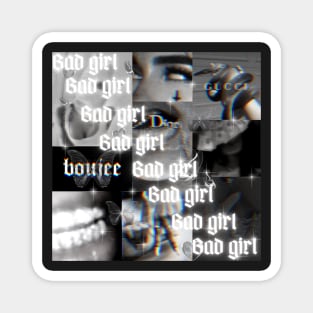 Bad girl y2k vibe collage ( Boujee baddie edition) Magnet