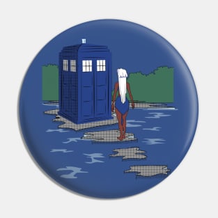 Kida And The Tardis Pin