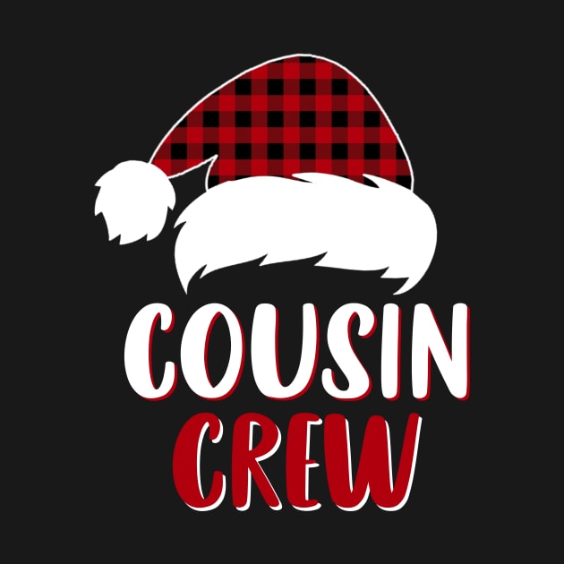 Cousin Crew Red Plaid Santa Hat Family Matching Christmas Pajama by Sincu