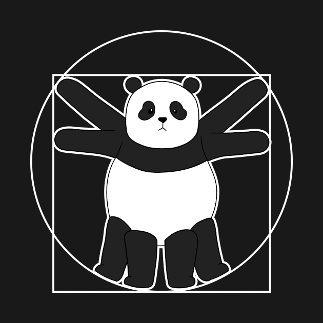 Vitruvian Panda Leonardo Da Vinci by Tobias Store