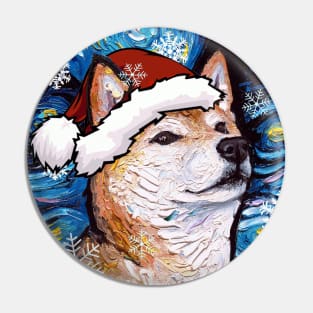 Shiba Inu Santa Pin