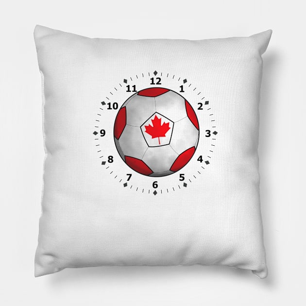 canada flag football Pillow by persa