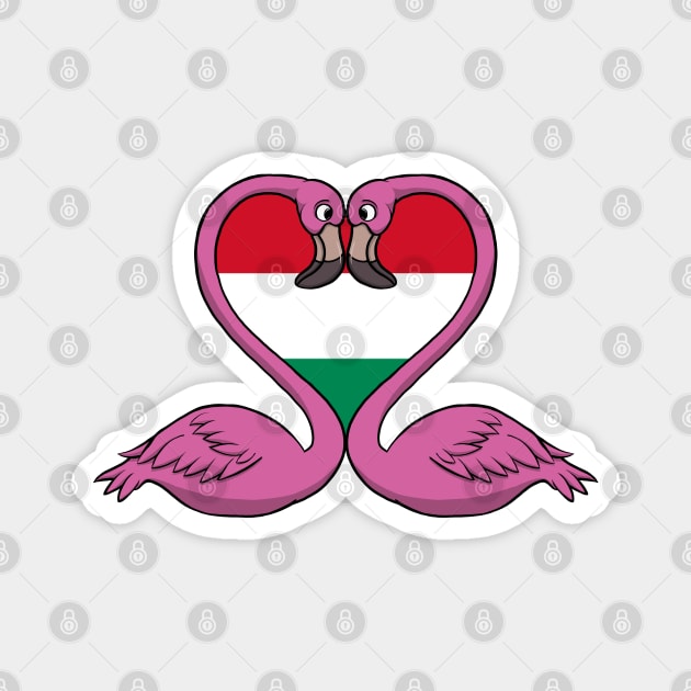 Flamingo Hungary Magnet by RampArt