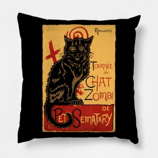 Chat Zombi (Collab with GoodIdeaRyan) Pillow