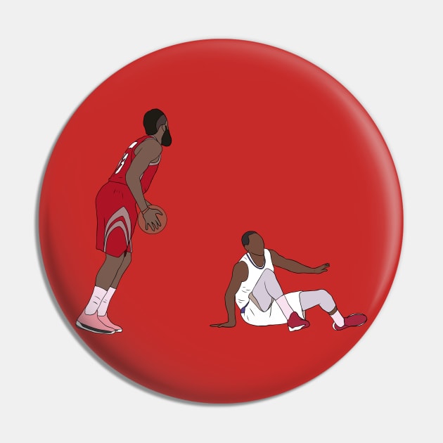 James Harden Crossover On Wesley Johnson Pin by rattraptees