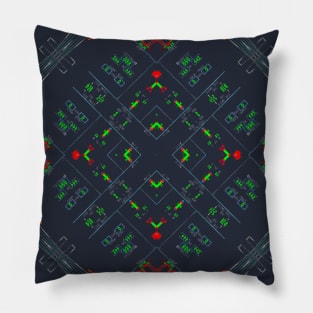 Aviation Pilot Display Pattern Pillow