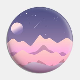 Mountain view and sky design Pin