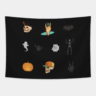 Halloween Design Sticker Pack Tapestry