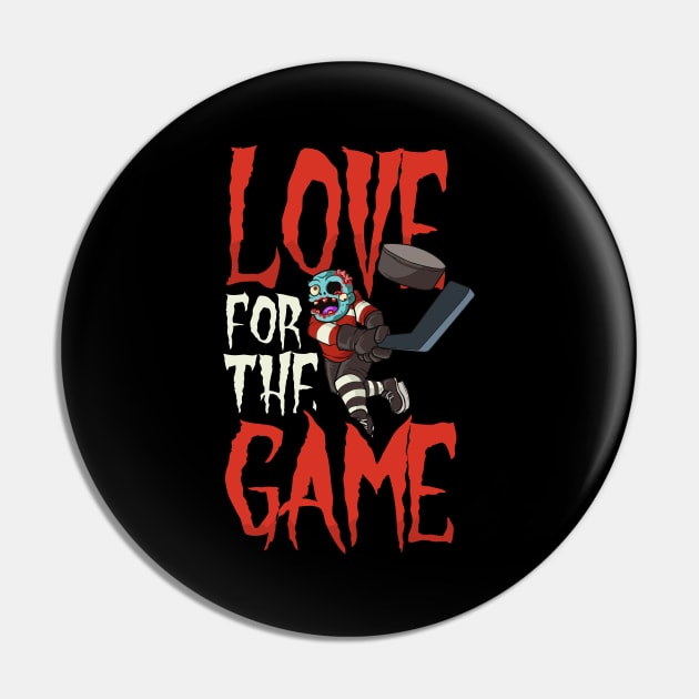 Halloween Ice Hockey Shirt | Love For The Game Pin by Gawkclothing