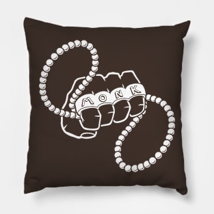 Monk Class - White Design Pillow