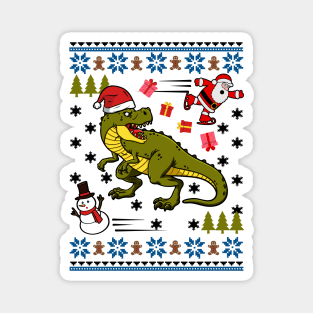 Dinosaurs Hate Christmas Magnet