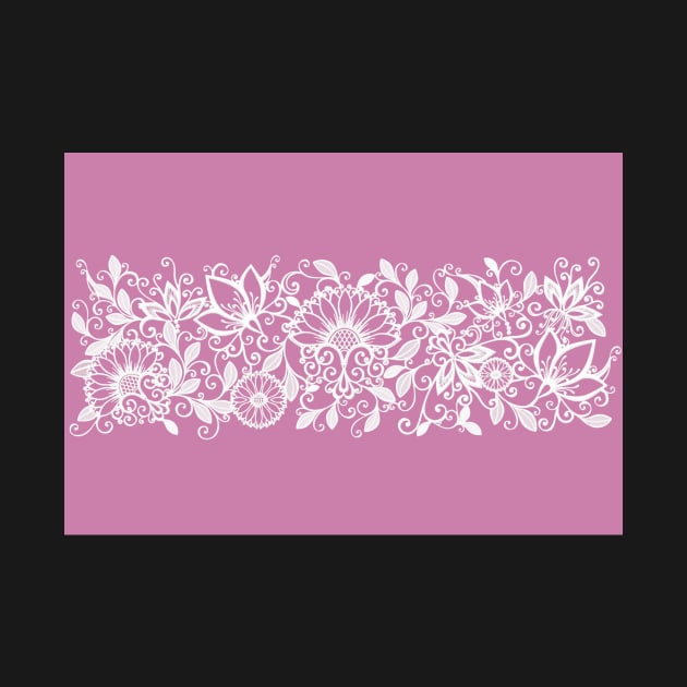 Scottish Thistle Pattern (Pink) by CeeGunn