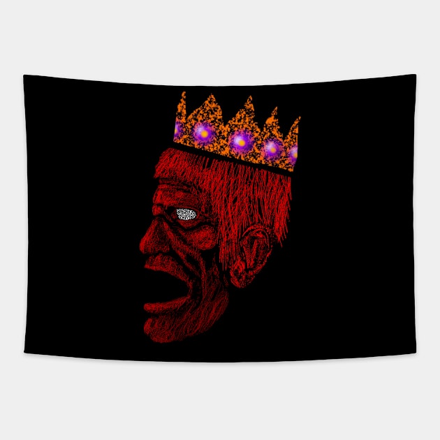 King of Screams Tapestry by Dapepper Arts