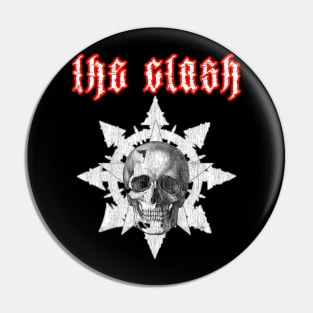 The clash metal skull Pin