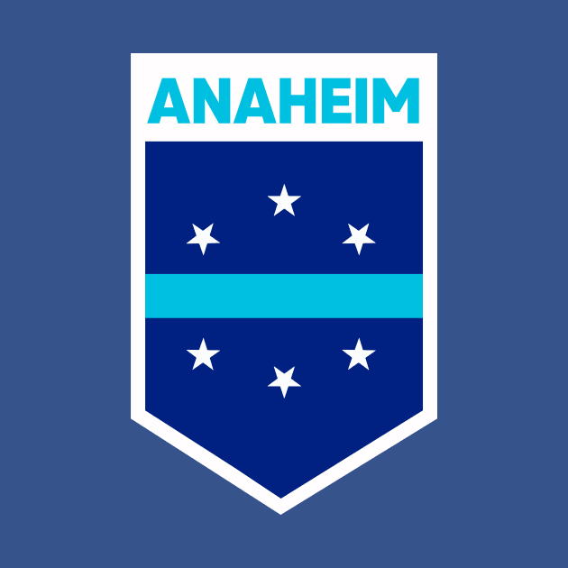 Anaheim City Flag Emblem by SLAG_Creative