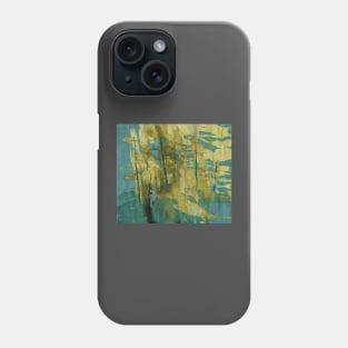 Golden-blue abstract Phone Case