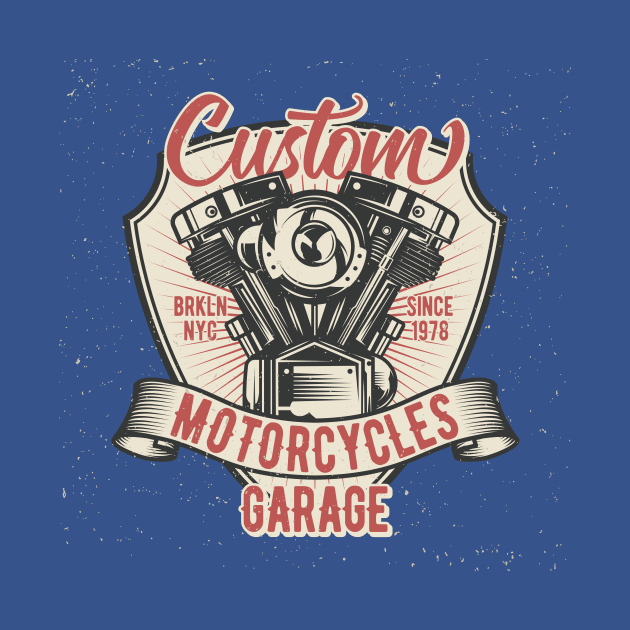 Custom Motorcycle Garage Biker Motor by Hariolf´s Mega Store