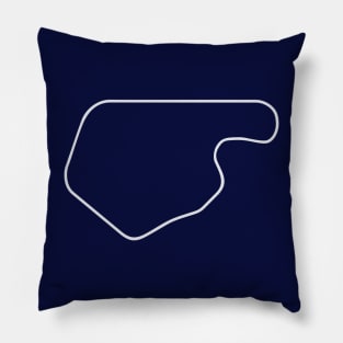 Lime Rock Park [outline] Pillow