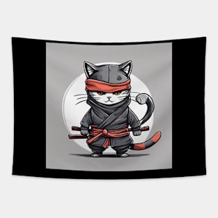 ninja kitten Tapestry