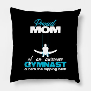 Proud Mom Of An Awesome Gymnast Rings Competition Meet Pillow