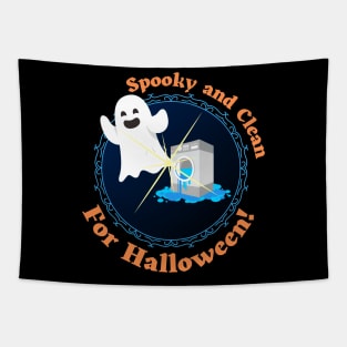 Spooky and Clean for Halloween - Cute Ghost Tapestry