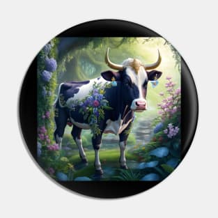 Cow in Forest Pin