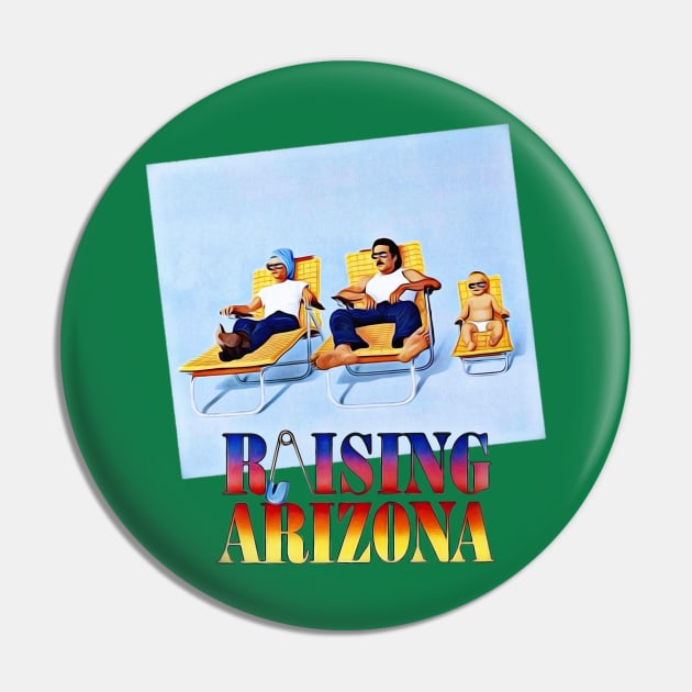 Raising Arizona classsic 80s film Nicholas Cage Pin by RainbowRetro