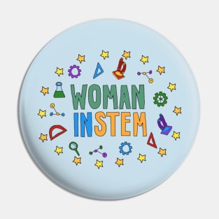 Woman in Stem Pin