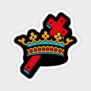 Crown cross Magnet