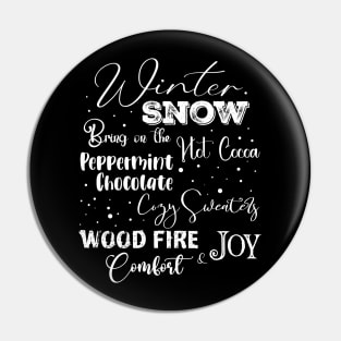 Winter Snow Pin