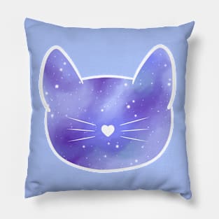 Kitty Blue Galaxy Pillow