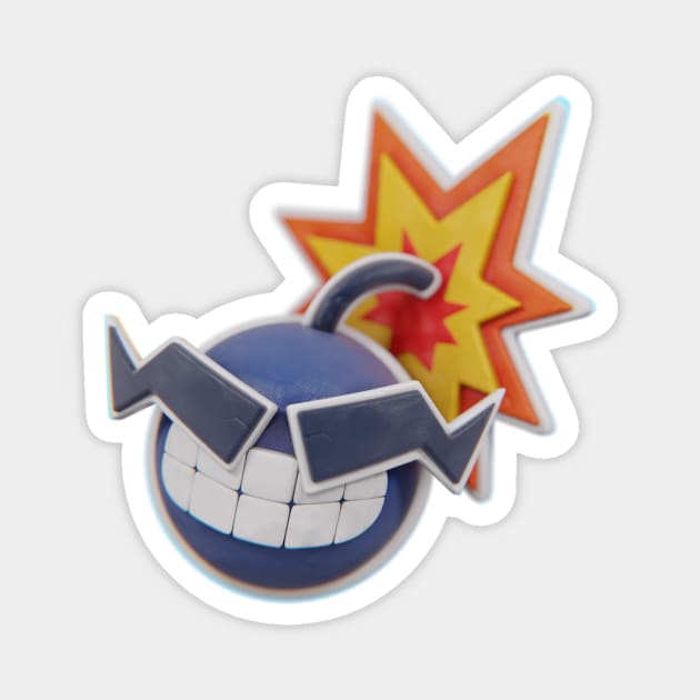 Wah-Bomb 3D Magnet by Kinpraw