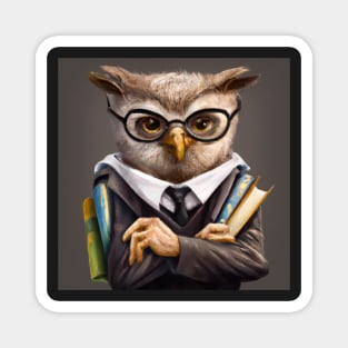 Studious Owl Magnet