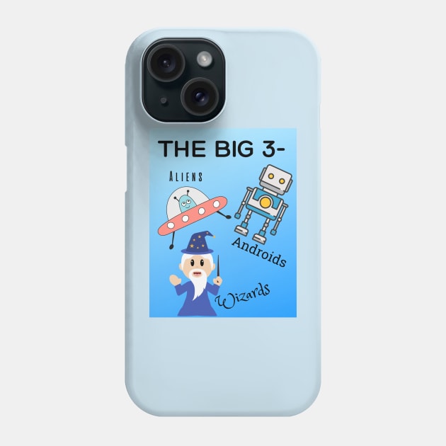 Big Three Phone Case by NerdySparkleGoth