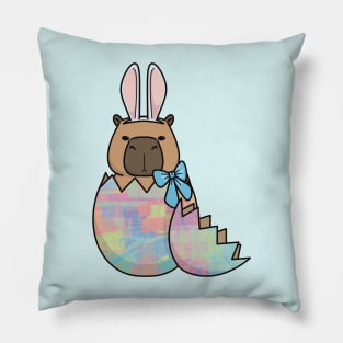 Capybara Bunny Hatching Easter Egg Pillow