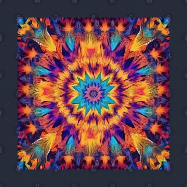 Trippy Spiritual Kaleidoscope Pattern by craftydesigns