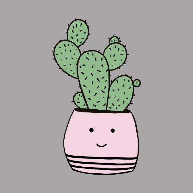 Happy cactus in pot by bigmomentsdesign