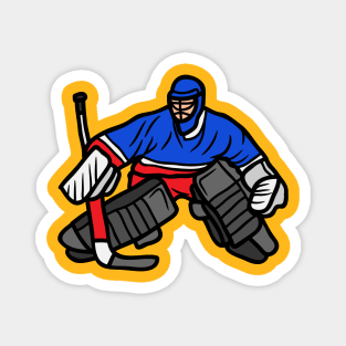 Hockey Game Hockey Player Goalkeeper Magnet