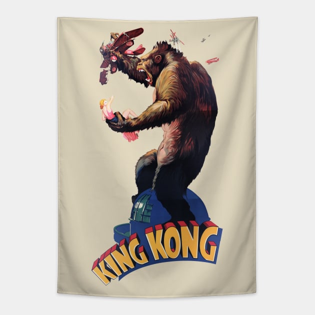 King Kong Retro Tapestry by Nerd_art