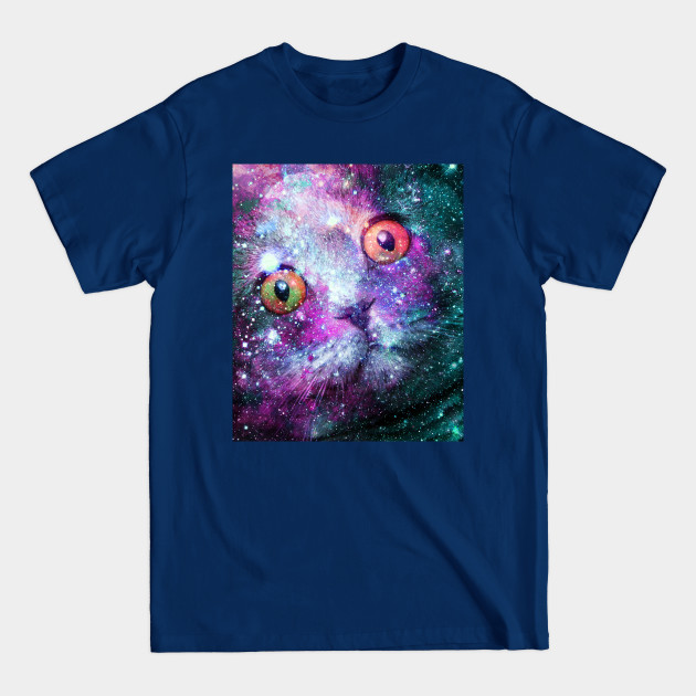Cute Astro Space Cat In Universe - Universe - T-Shirt