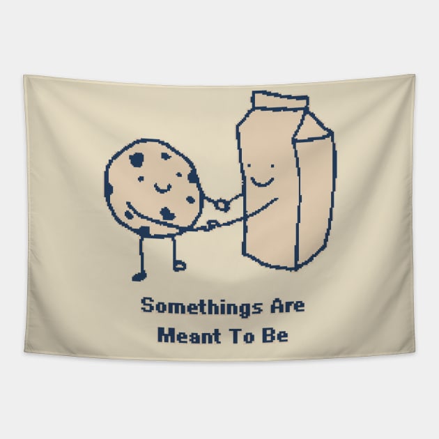 Somethings Are Meant To Be - 1Bit Pixelart Tapestry by pxlboy