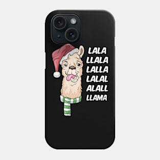 La La La Llama drunken Llama Christmas Funnx Alpaca Phone Case