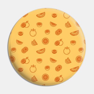 Orange, Fruit, Light, Seamless, Citrus, Lemon, Gift Pin