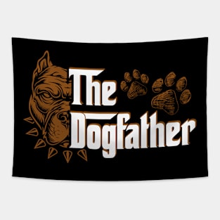 Dog Father Funny Dad Daddy Papa Pops Fathers Day Tapestry