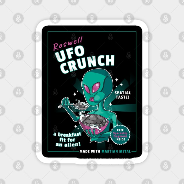 Roswell Ufo Crunch Magnet by ShirtBricks