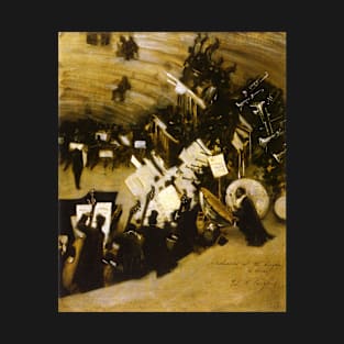 Rehearsal of the Pasdeloup Orchestra by John Singer Sargent T-Shirt