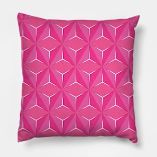 Geometric PINK and black shapes Patter Pillow