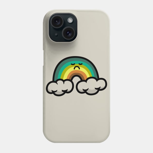 The Unhappy Rainbow Phone Case by DangerHuskie