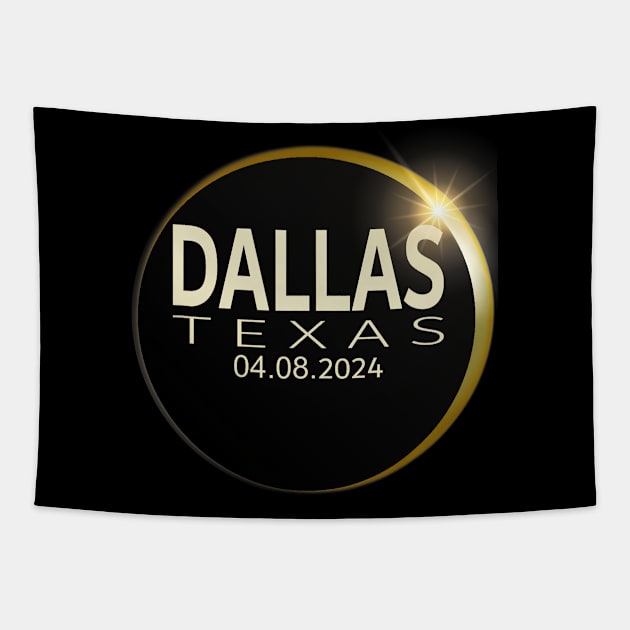 Total Solar Eclipse Dallas Texas April 8 2024 Eclipse Tapestry by Diana-Arts-C