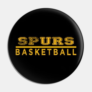 Awesome Basketball Spurs Proud Name Vintage Beautiful Team Pin